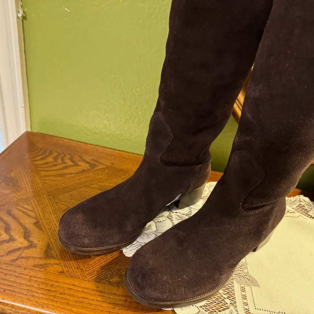 Tory Burch Suede Knee-High Boots